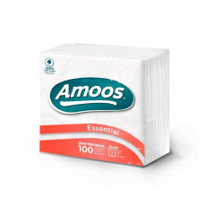 PACK 100 SERVILLETAS AMOOS ESSENTIAL 22x22cm