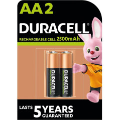 BLÍSTER 2 PILAS DURACELL RECARGABLES AA 2500mAh