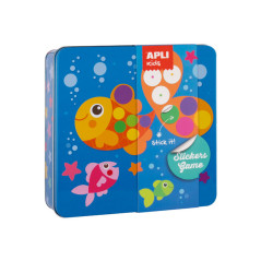 CAJA METÁLICA APLI KIDS STICKERS GAME "PEZ"