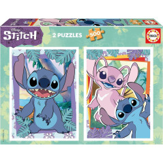 SET 2 PUZZLE EDUCA "DISNEY STITCH" 500 PIEZAS