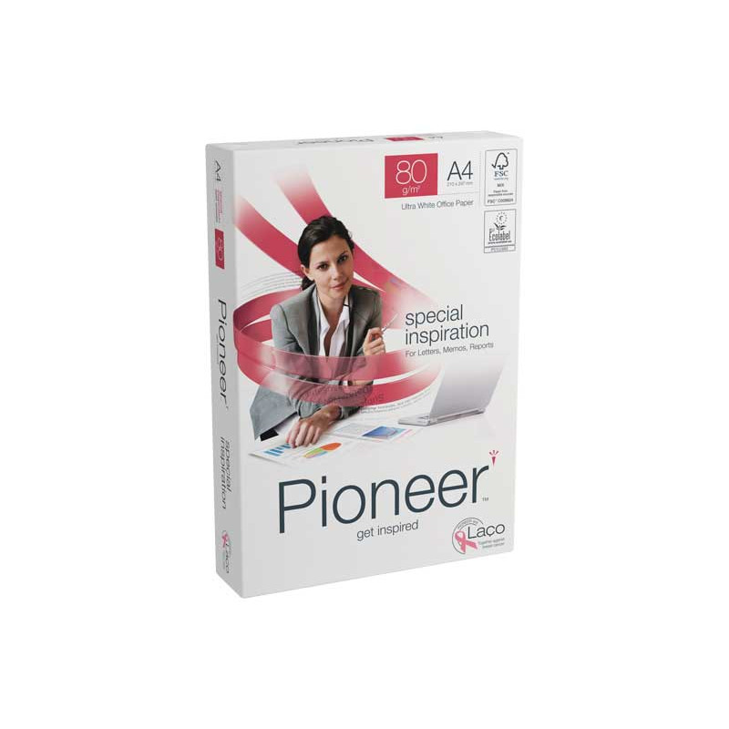 PAQUETE 500h PAPEL PIONEER SPECIAL INSPIRATION A4 80gr 4 TALADROS