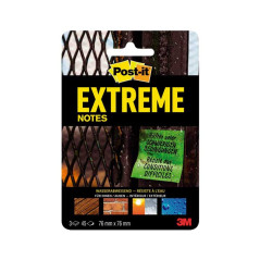 PACK 3 BLOCS NOTAS REPOSICIONABLES POST-IT EXTREME 76x76mm