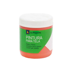 BOTE PINTURA LA PAJARITA PARA TELA 250ml NARANJA