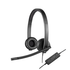 USB HEADSET H570E STEREO AURICULARES ALÁMBRICO DIADEMA OFICINA/CENTRO DE LLAMADAS NEGRO