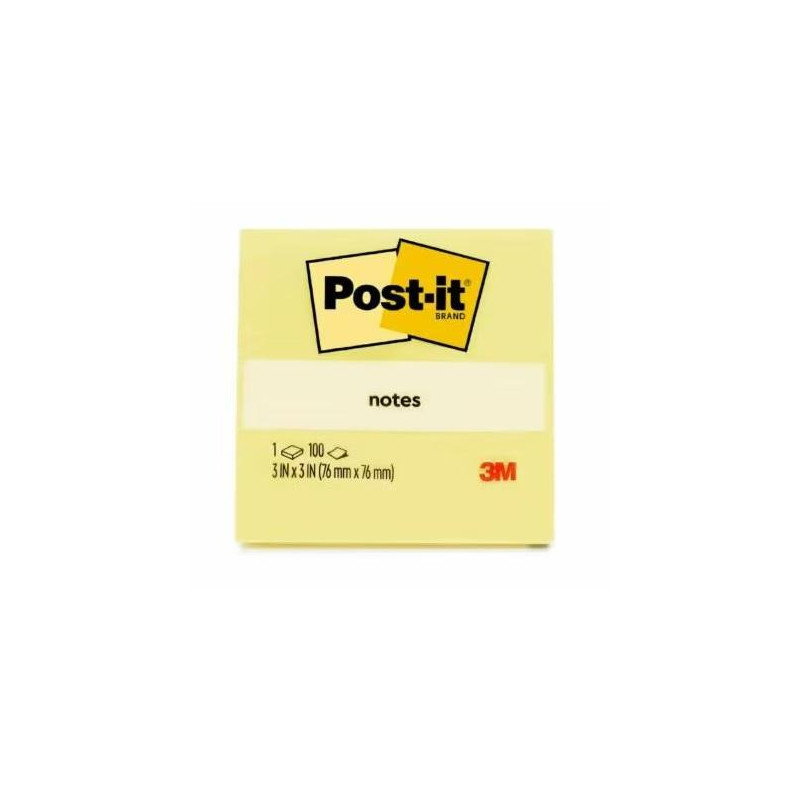 PACK 12 BLOCS NOTAS POST-IT 76x76mm CANARY