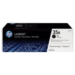 PACK DE AHORRO DE 2 CARTUCHOS DE TÓNER ORIGINAL LASERJET HP 35A