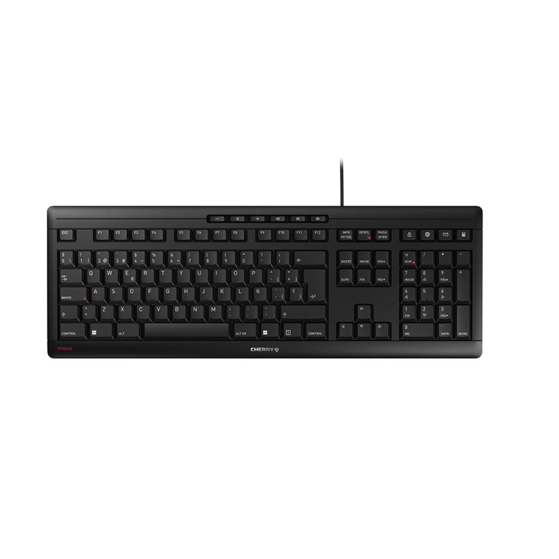 STREAM TECLADO USB QWERTY ESPAÑOL NEGRO