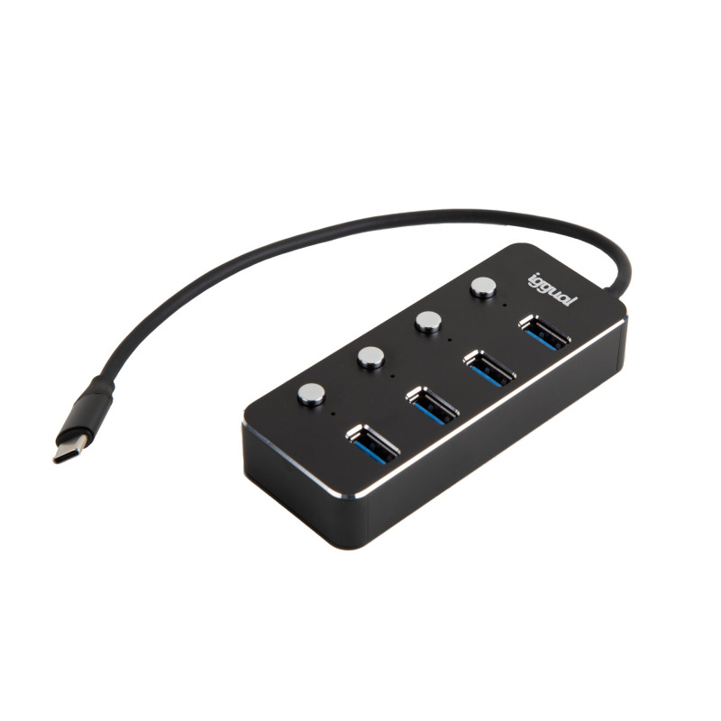 HUB TIPO C X 4 PUERTOS USB 3.1 4 BUTTONS