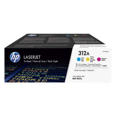 PACK DE AHORRO DE 3 CARTUCHOS DE TÓNER ORIGINAL LASERJET HP 312A