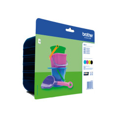 PACK 4 INKJET ORIGINAL BROTHER RAINBOW LC221VALBP