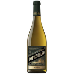 BOTELLA VINO BLANCO "HACIENDA LÓPEZ DE HARO RESERVA" 75cl