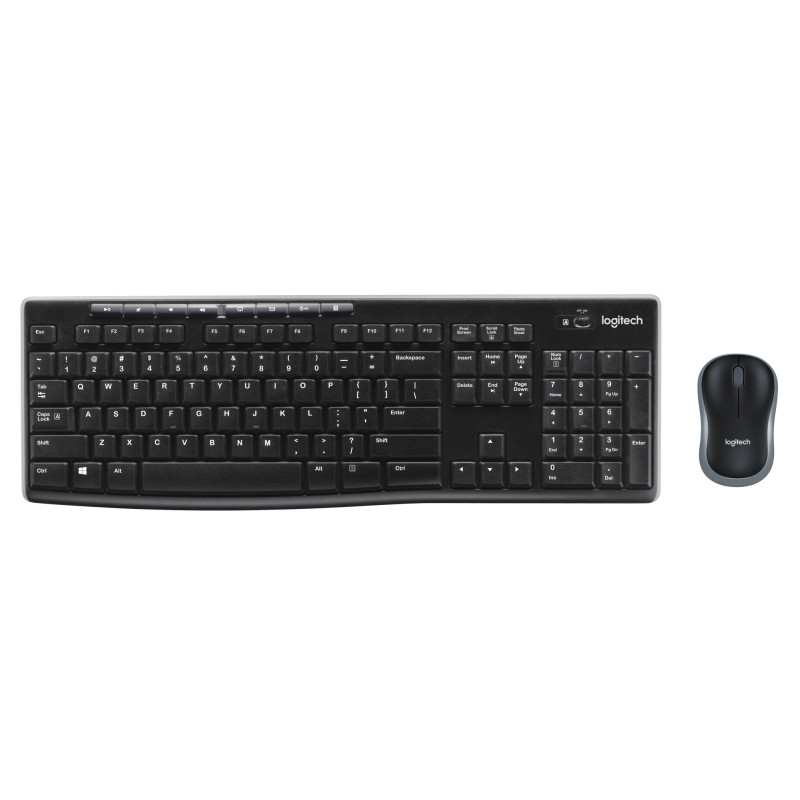 WIRELESS COMBO MK270 TECLADO USB QWERTY ESPAÑOL NEGRO