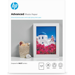 PAPEL FOTOGRÁFICO SATINADO CON BRILLO ADVANCED - 25 HOJAS/13 X 18 CM SIN BORDES