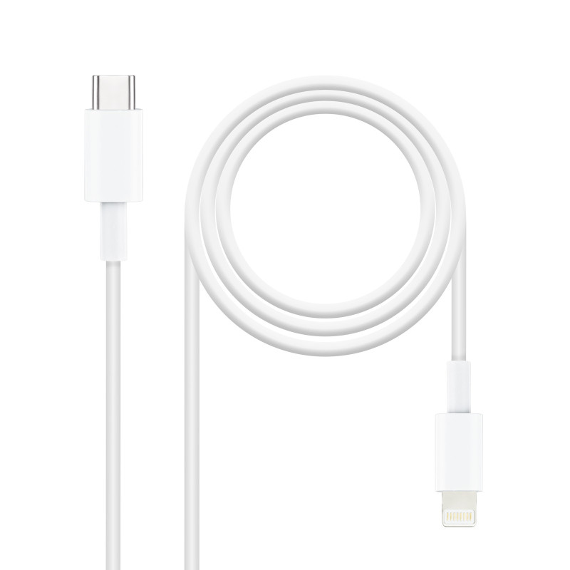 10.10.0601 CABLE DE CONECTOR LIGHTNING 1 M BLANCO