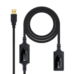 CABLE USB 2.0 PROLONGADOR CON AMPLIFICADOR, TIPO A/M-A/H, 10 M