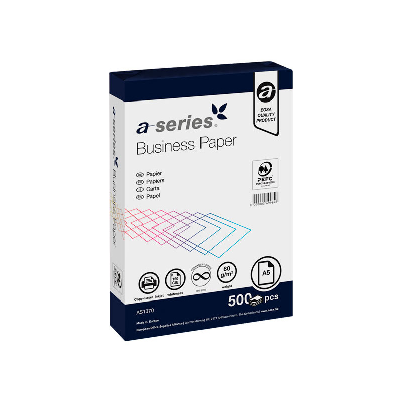 PAQUETE 500h PAPEL A-SERIES BUSINESS A5