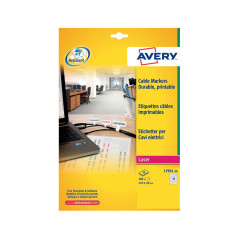 CAJA 20h ETIQUETAS AVERY PARA CABLES 110 x 49mm