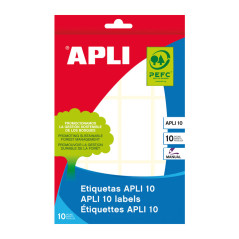 BLÍSTER 10h ETIQUETAS APLI 26x54mm
