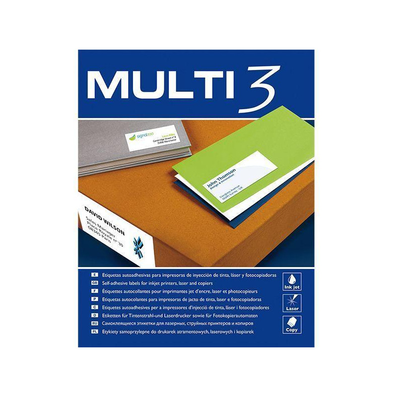 CAJA 500h ETIQUETAS MULTI3 105×48mm