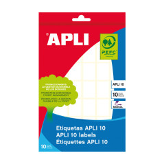 BLÍSTER 10h ETIQUETAS APLI 16x22mm