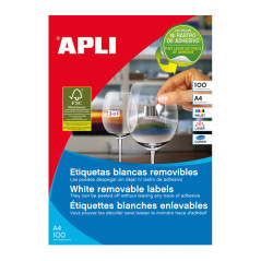 CAJA 100h ETIQUETAS APLI REMOVIBLES 48,5 x 16,9mm