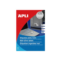 CAJA 20h ETIQUETAS APLI POLIÉSTER 63,5x29mm PARA EXTERIOR