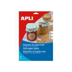 CAJA 10h ETIQUETAS APLI KRAFT 63,5x42,3 mm