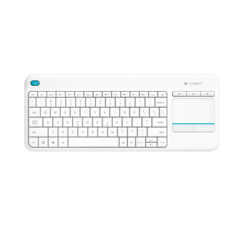 WIRELESS TOUCH KEYBOARD K400 PLUS TECLADO RF INALÁMBRICO QWERTY ESPAÑOL BLANCO