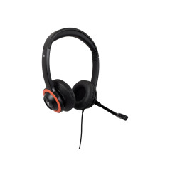 AURICULARES SAFESOUND EDUCATION K-12 CON MICRÓFONO, VOLUMEN LIMITADO, ANTIMICROBIANO, CABLE DE 2 M, 