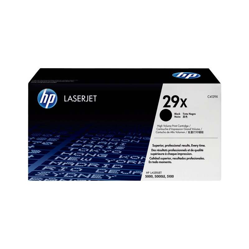 CARTUCHO DE TÓNER ORIGINAL LASERJET HP 29X DE ALTA CAPACIDAD