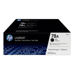 PACK DE AHORRO DE 2 CARTUCHOS DE TÓNER ORIGINAL LASERJET HP 78A