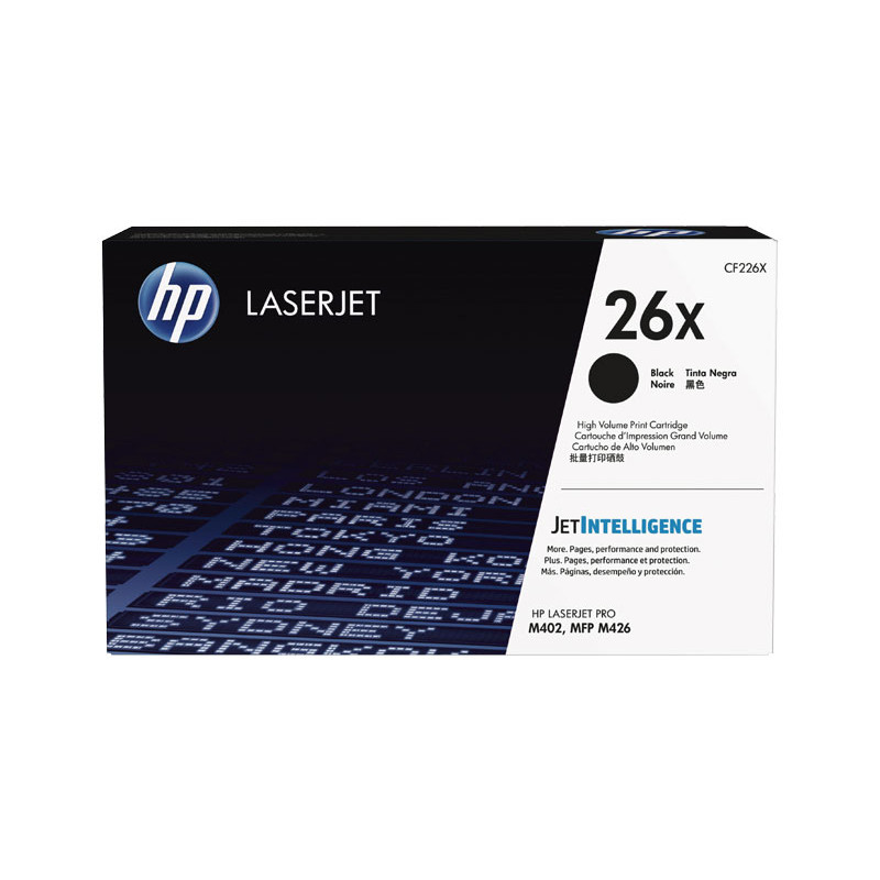 CARTUCHO DE TÓNER ORIGINAL LASERJET HP 26X DE ALTA CAPACIDAD