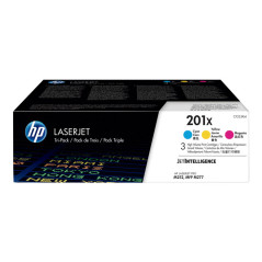 PAQUETE DE 3 CARTUCHOS DE TÓNER ORIGINAL HP LASERJET 201X