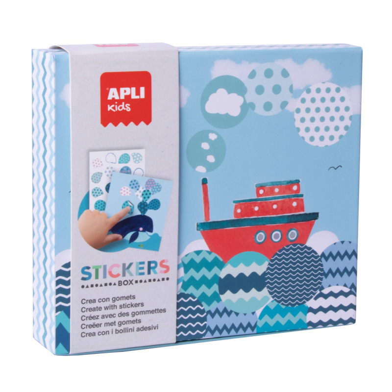 JUEGO DE GOMETS APLI KIDS "BARCOS"