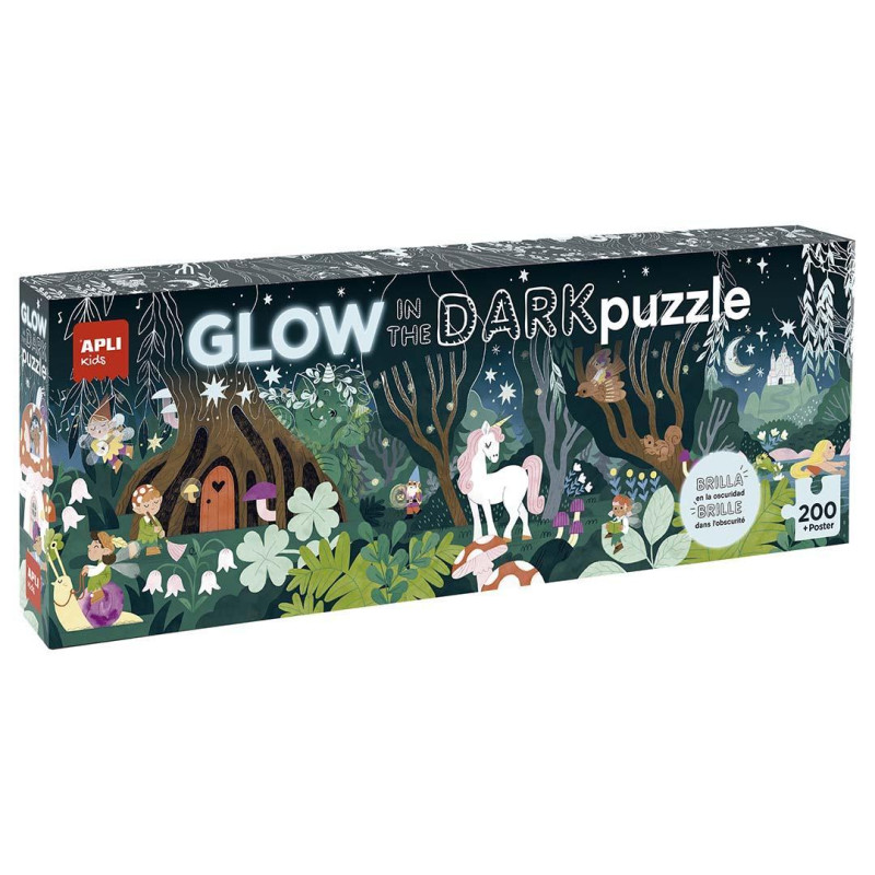 PUZZLE APLI KIDS "GLOW IN THE DARK BOSQUE MÁGICO"