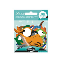 BLÍSTER 30 PEGATINAS STICKY MAILDOR "ANIMALES DE RÍO"