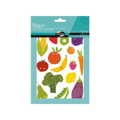 BLÍSTER 87 PEGATINAS BABY MAILDOR "FRUTAS Y VERDURAS"