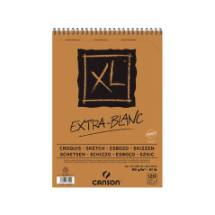 BLOC 120h CANSON DE ESBOZOS EXTRA WHITE XL 90gr A4 ESPIRAL