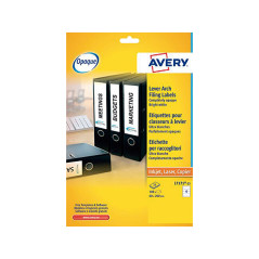 CAJA 25h ETIQUETAS AVERY PARA ARCHIVADORES