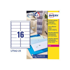 CAJA 25h ETIQUETAS AVERY QUICK PEEL™ 99,1 x 33,9mm