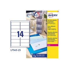 CAJA 25h ETIQUETAS AVERY QUICK PEEL™ 99,1 x 38,1mm