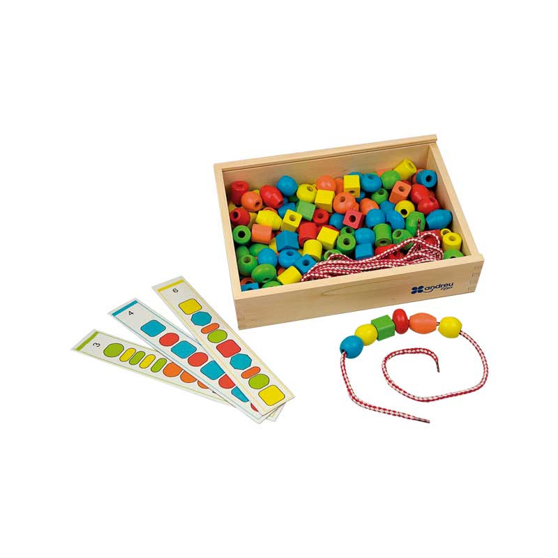 CAJA 130 CUENTAS ENSARTABLES ANDREU TOYS