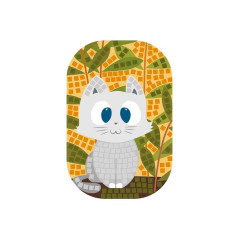 KIT MOSAICO ADHESIVO MAILDOR "SQUARE DECO: GATO"