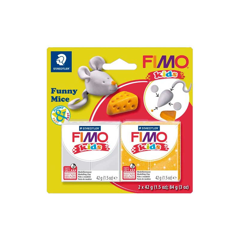 KIT PASTA FIMO "FUNNY MOUSE"