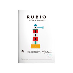 PACK 10 CUADERNOS RUBIO EDUCACIÓN INFANTIL PR4