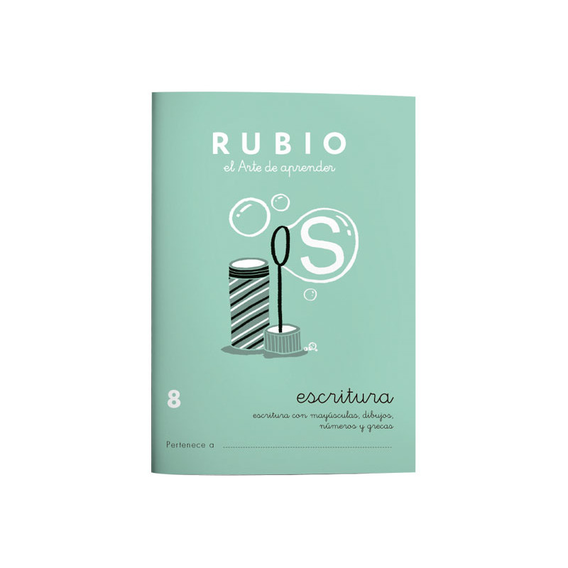 PACK 10 CUADERNOS RUBIO ESCRITURA PRIMARIA 8