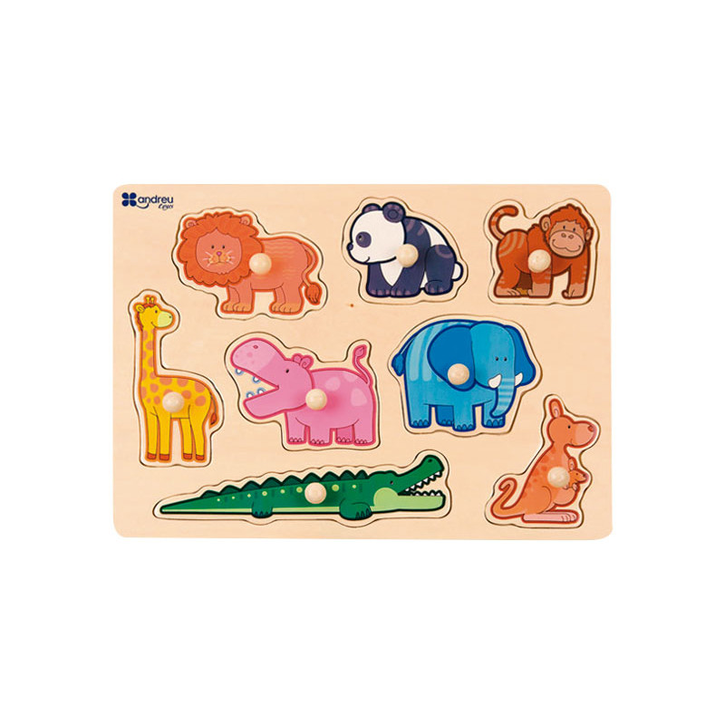 PUZZLE 8 PIEZAS ANDREU TOYS: JUNGLE ANIMALS