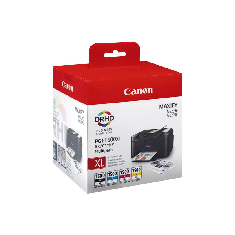 MULTIPACK 4 INKJET ORIGINAL CANON PGI1500XL