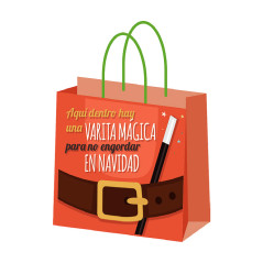 CAJA 25 BOLSAS DE NAVIDAD CELULOSA CON MENSAJE