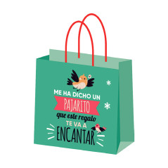 CAJA 25 BOLSAS DE NAVIDAD CELULOSA CON MENSAJE